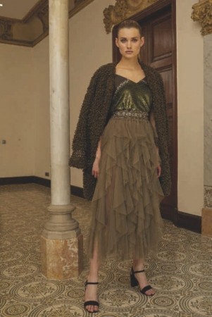 Nkn Nekane grønn 'Helen Skirt Cactus' skjørt