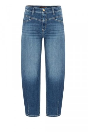 Cambio Winter blue 'Elin' barrel-jeans