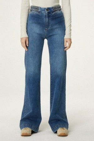 Lois Navy blue 'New Susanne - Reram Blaze' vid jeans med flettekant L30