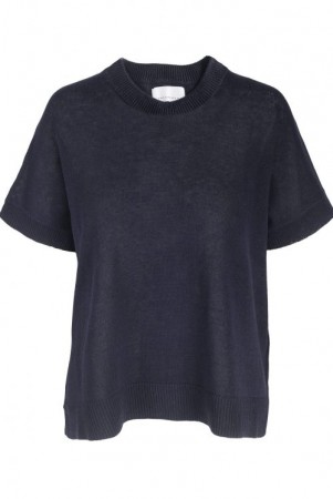 One & Other Marine 'Lolo' trendy strikket topp