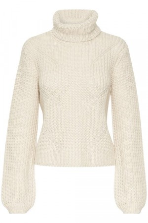 Gestuz Offwhite 'Juliett Rollneck' genser
