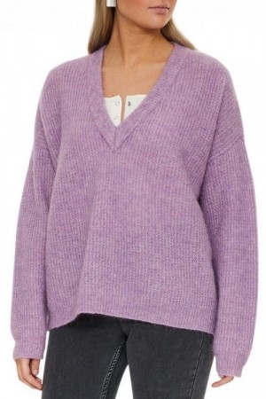 Gestuz Lilla 'Debbie V-pullover' mohairmix genser
