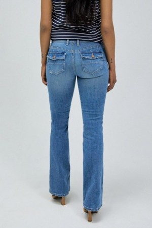 Salsa Denim Blue Wonder push up with pocket bootcut jeans L34