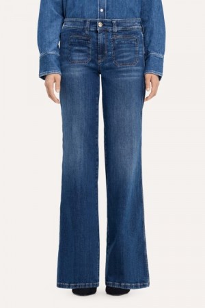 Cambio Winter dark used vid jeans 'Tess' med små lommer i front