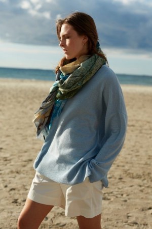 Katrin Uri Lyseblå merino 'Benedict Loose Pullover'