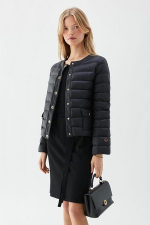 Busnel Sort 'Ida Solid Down Jacket' tynn boblejakke