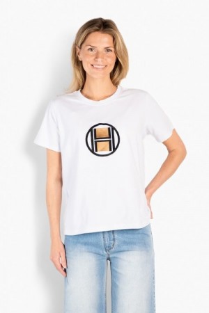 Hést Hvit  'Logo' T-shirt