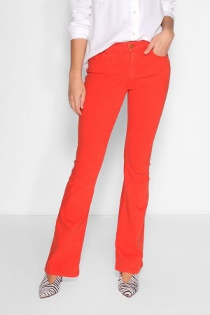 Lois Cayenne red 'Raval' i Megalia Blush kvalitet flare bukse L32