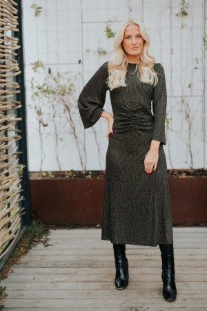 Stella Nova Sortstripet 'Isel' Kjole
