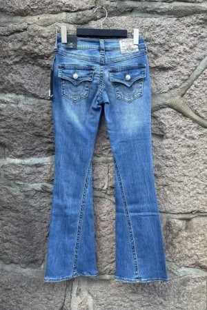 True Religion Ghost wave 'Joey low rise' Lr Flare jeans. Rålekker vask!