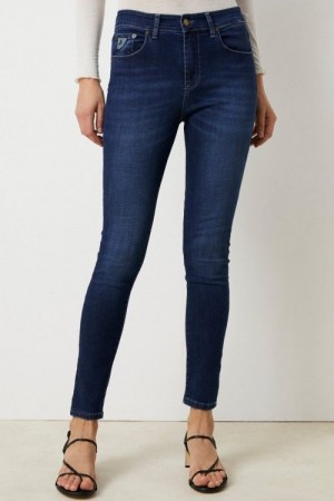 Lois Dark stone 'Celia Marconi Mist' smal jeans L32. Bestselger