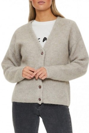 Gestuz Beige 'Debbie Cardigan' mohairmix cardigan
