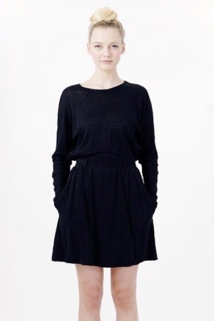 Cathrine Hammel Sort 'Linen Short Flared' linkjørt / VIDEO