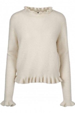 Ella&il Hvit 'Valeria Alpaca Sweater' genser