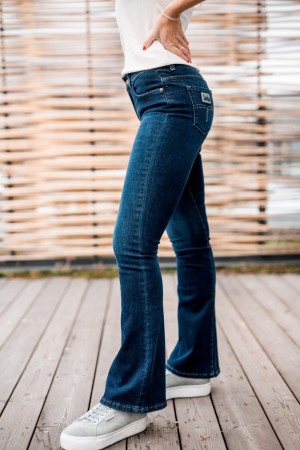 LOIS BLÅ 'MELROSE LEIA TEAL' L32 JEANS