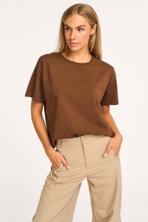 American Vintage Chataignier Vintage 'Fiz02a' boxy 100% bomull jersey T-Shirt