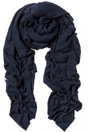 Natura Cashmere Navy ‘Luxury’ cashmere skjerf