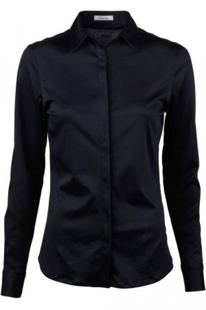 STENSTRØMS MUST HAVE! marine JERSEYSTRETCH SKJORTE