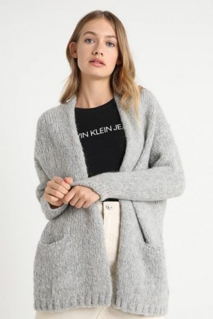 American Vintage Lys Grå 'Boo 266' alpakkamiks cardigan