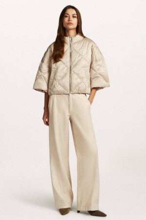 Beaumont Soft sand vattert trendy capejakke