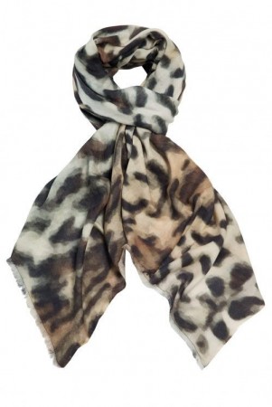 Katrin Uri 'Original Leopard' cashmeremix skjerf