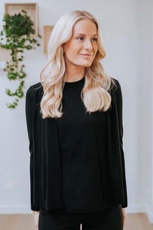 Cathrine Hammel Sort 'Twinset' Cardigan - for businesskvinnene!