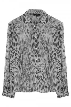Alix The Label gråmønstret bluse