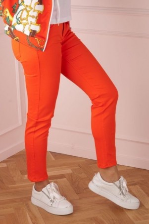 Cambio Sunny orange ‘Pina’ 5-pockets bomullsbukse