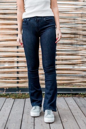 Lois Mørkeblå 'Leia Faint Raval' L32 Jeans