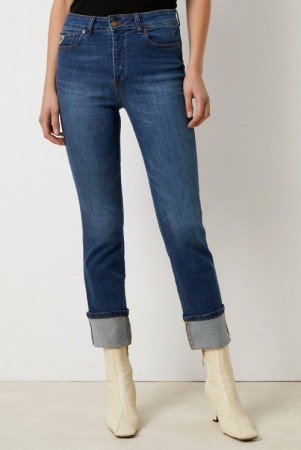 Lois 'Return' - Re Ram Cobalt rett jeans. Kan brettes ned til XL lengde!