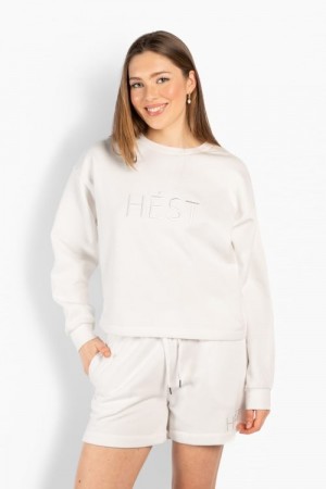 Hést White alyssum 'Gabriela Sweatshirt' collagegenser