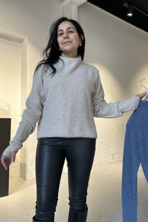 Hést Light Beige 'Eli Rib Sweater'
