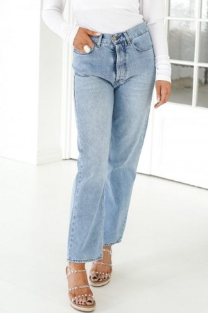 Lois 'Kape Daddy Dana' trendy rett antifit kraftig jeans med skulte knapper
