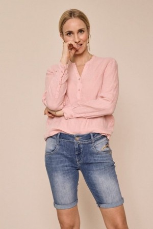 Mos Mosh Light Blue 'Nelly String' myk jeans shorts