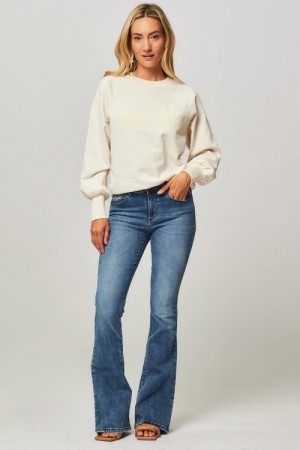 Lois Cobalt stone 'Raval' Re Ram flare jeans L30