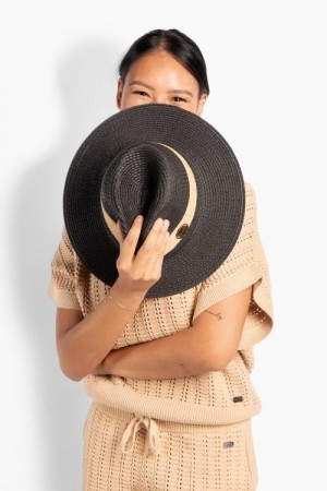 Hést Jet black 'Allesandra' stråhatt