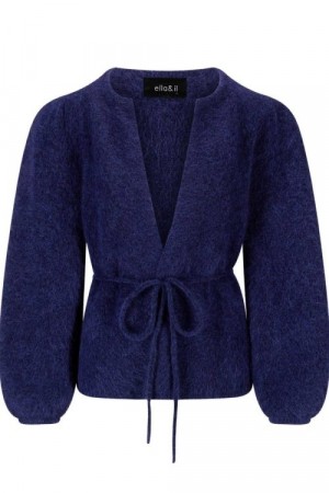 Ella&il Cobalt Blue mohair 'Fredrikke Chunky Cardigan'