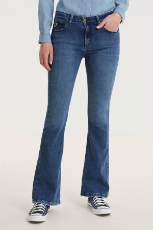 Lois 'Raval' Re Ram Cobalt flare jeans L30