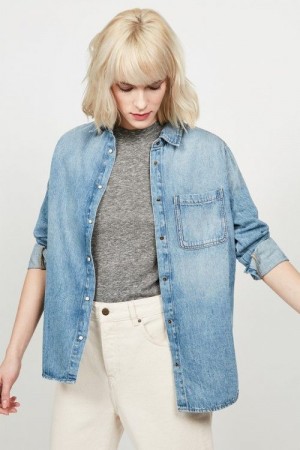 American Vintage Lyseblå 'Wini' olajakke