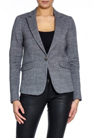 Mos Mosh Grårutet flanellsaktig 'Blake Nora Blazer'