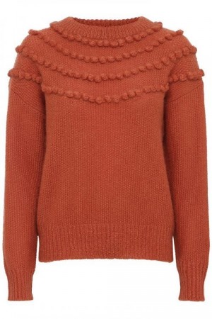 Dear Dharma Orangekorall 'Pompy' genser med bomber