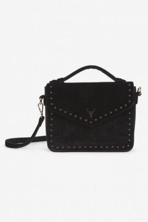 Alix The Label Sort velour veske