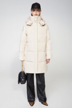 Stand 'Lyla Coat' offwhite oversized boblekåpe med hette