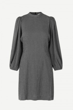 Samsøe Samsøe Sortmønstret Kjoler Harrietta Short Dress 11238
