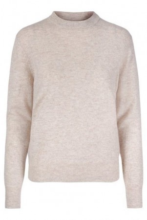 Ella&il Beigemelert 'Iben' cashmere/ull genser