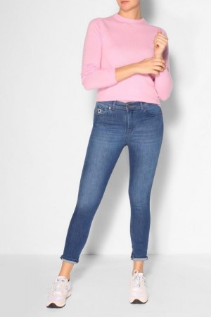 Lois smal supermyk 'Celia' jeans i kvalitet 'Leia Teal' L34