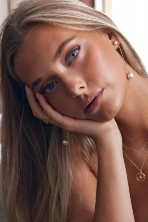 Timi of Sweden - Estelle - Pearl Chain Earrings Stainless Steel