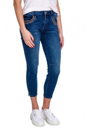 Mos Mosh Denim Blue Jeans Naomi Muscat 7/8 Jeans