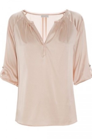 Dea Kudibal gammelrosa 'Natali' silkebluse med 3/4 erm