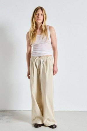 American Vintage Argan 'Bai10a' poplin avslappet vid bukse